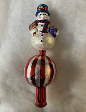 Christopher Radko 2000 Disney Store Exclusive &ldquo;Snowman Pooh Finial&rdquo; Tree Topper