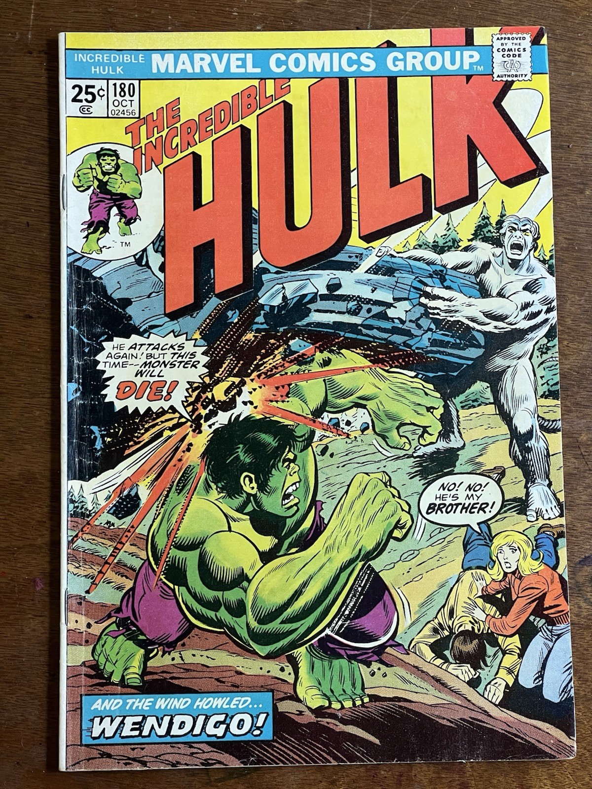 The Incredible Hulk #180 (Marvel Comics October 1974)