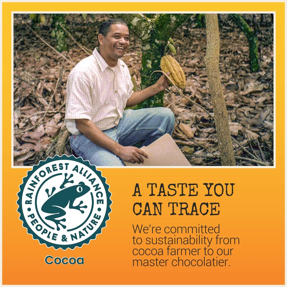 Chocolove Chocolate Oscuro con Cáscara de Naranja Paquete de 12 Caramelos Suaves 3.2Oz Foto 4 de 4