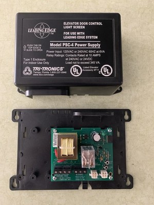 USED Model PSC-4 Power Supply,By Tri-Tronics, Elevator Door Control Light Screen