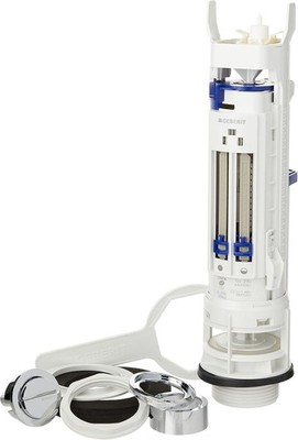 Geberit 282.350.21.2 Impuls 290 DUAL Spül WC Ventil und Chrom Drucktaste