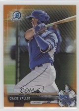 2017 Bowman Chrome Prospects Orange Refractor 22/25 Chase Vallot #BCP10 2f9
