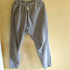 Tellason Gray Men's L Sweatpants Drawstring Elastic Waist Cotton/Poly USA