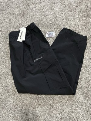 New Adidas Terrex Hiking Cargo Pants Black Outdoors Walking Mens Extra Large XL
