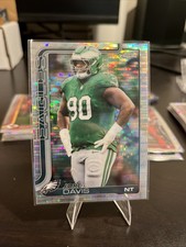 2025 Topps Chrome Jordan Davis Pulsar Refractor #249 Philadelphia Eagles 