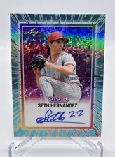 2025 Leaf Vivid Baseball Seth Hernandez Pirates Teal Auto 10/10
