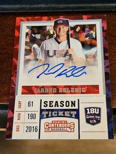 2017 Panini Contenders USA 18U Cracked Ice Auto RC #19 Jarred Kelenic 02/24