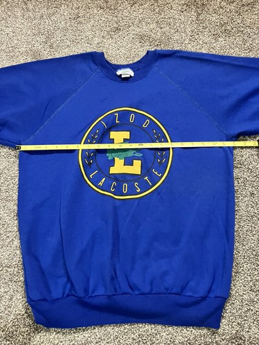 VTG Izod Lacoste Sweatshirt Sweatpants Outfit Youth XL20 Blue Retro (XS Adult) - Picture 11 of 21