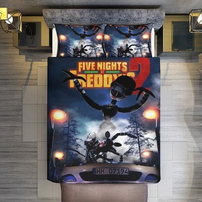 Five Nights at Freddy's FNAF Bettwäsche Set -19 Name Hinzufügbar Bettdeckenbezug