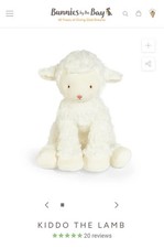 Bunnies By The Bay Kiddo the Lamb Soft Plush Stuffed Animal Easter Spring Stuffy