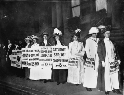 Historical moment Women March at the New-York Historical Society