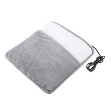 USB Charging Winter Electric Foot Warmer Soft Plush Washable Heating Pad for