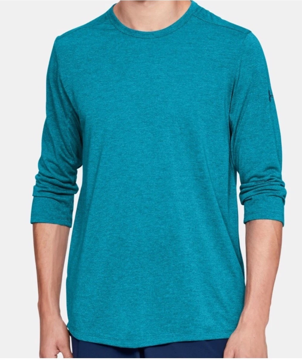 Under Armour Threadborne Men’s Charcoal Grey 3/4 Sleeve Fitted T-Shirt XXL NWOT