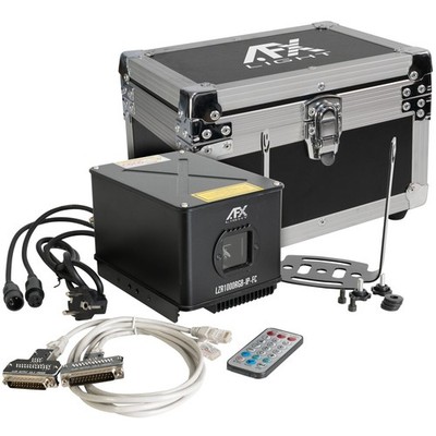 AFX LZR1000RGB-IP-FC 1W RGB ILDA/DMX LASER FLIGHTCASE EVENT SHOW LICHT EFFEKT DJ