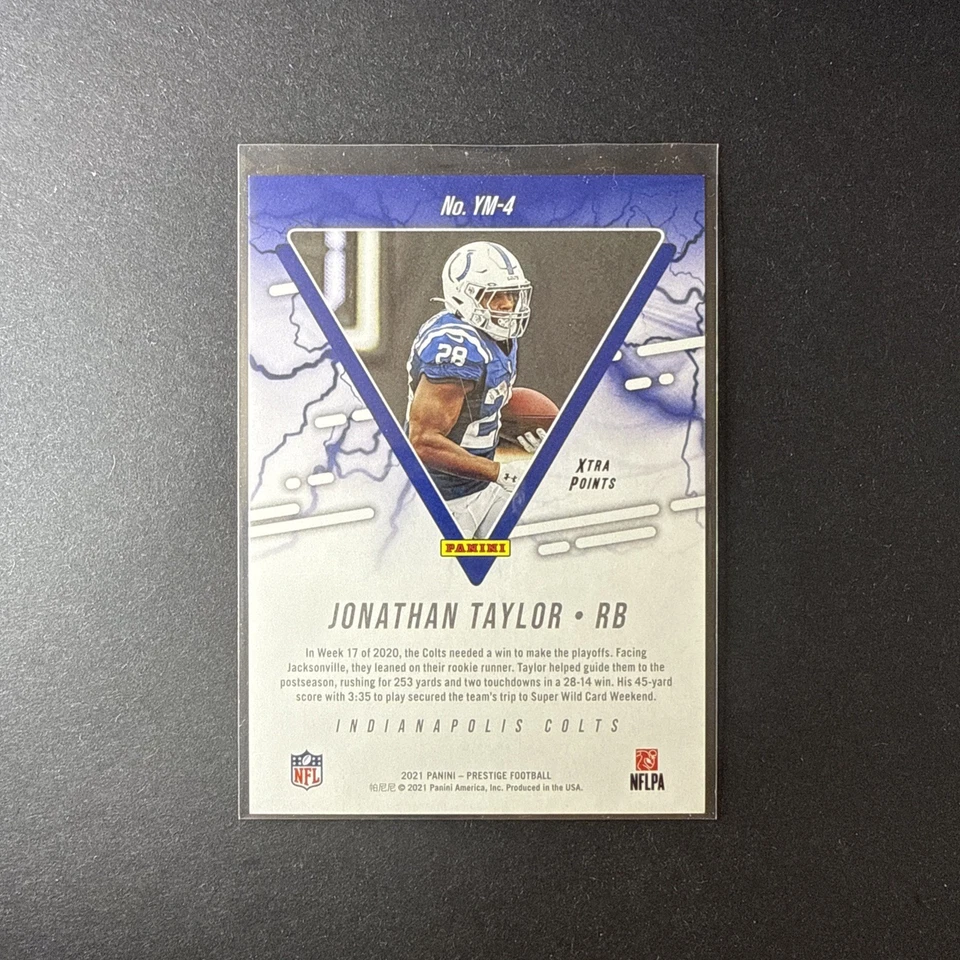 2021 Prestige Youth Movement Purple Jonathan Taylor /149 Indianapolis Colts - Image 2 of 3