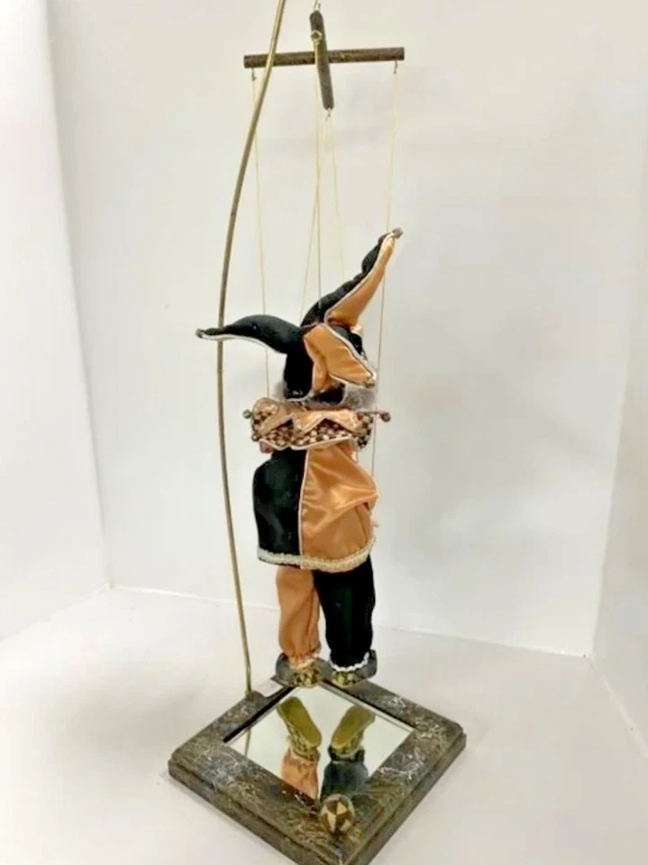 Кукла-марионетка ручной работы JKC 2003 — фигурка Шута — 22 дюйма — Artisan Crafted — Mi - Изображение 3 из 4