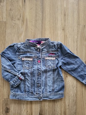 Jeansjacke Mexx 86 blau pink Schmetterling neu neuwertig washed Sommerjacke Über