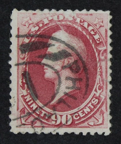 CKStamps: US Stamps Collection Scott#191 90c Perry Used Crease Spot Thin CV$350