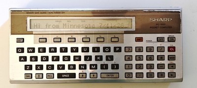 Free shipping! working condition SHARP PC-1500 + CH-155 8KB RAM, tested working!