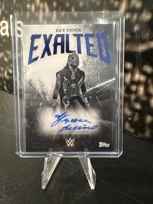 2025 Topps WWE Exalted REY FENIX Black & White On Card Auto Autograph /25 SP