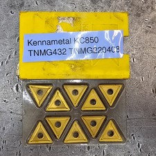 Qty 10 Kennametal TNMG 432 220408 TNMG432 TNMG220408 KC850 Grade Carbide Inserts