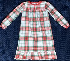 Carters Little Girls Plaid One Piece Dress Size 5t/5A Made In Cambodia Toddler