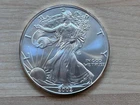2002 Uncirculated American Silver Eagle 1 Oz .999 Fine Silver
