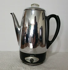 VTG 1961 SUNBEAM Coffeemaster Coffee Electric Percolator, NO CORD NOT TESTED 