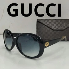 GUCCI GG3594/K/S W6ZJJ Black Gold Interlocking G Oversized Sunglasses