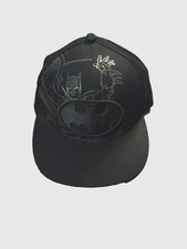 Vtg DC Comics Originals RARE Batman Action Art Snapback Hat Logo Embroidered EUC