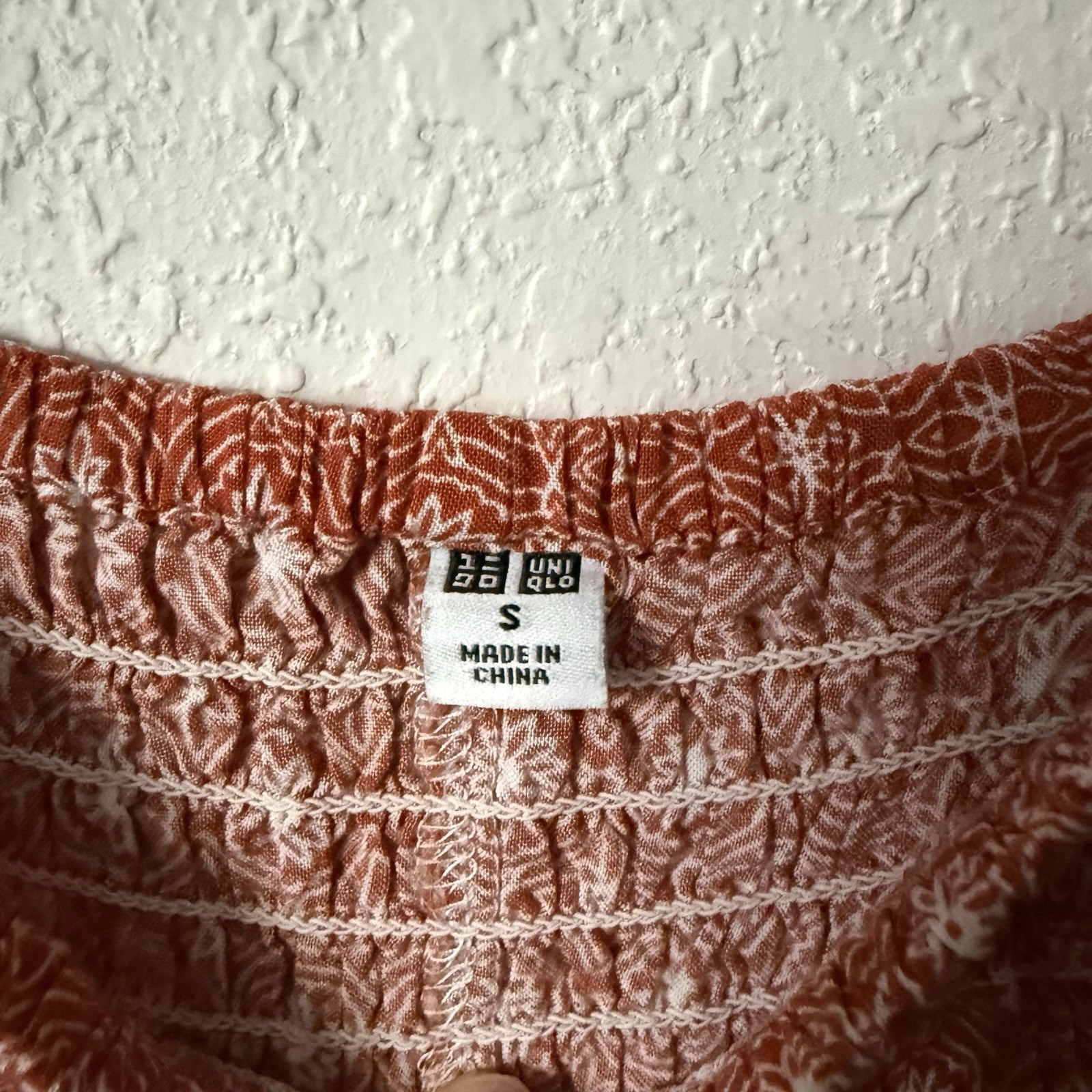 Uniqlo Rust Red Smocked Maxi Summer Spring  Dress, Small thumbnail 4