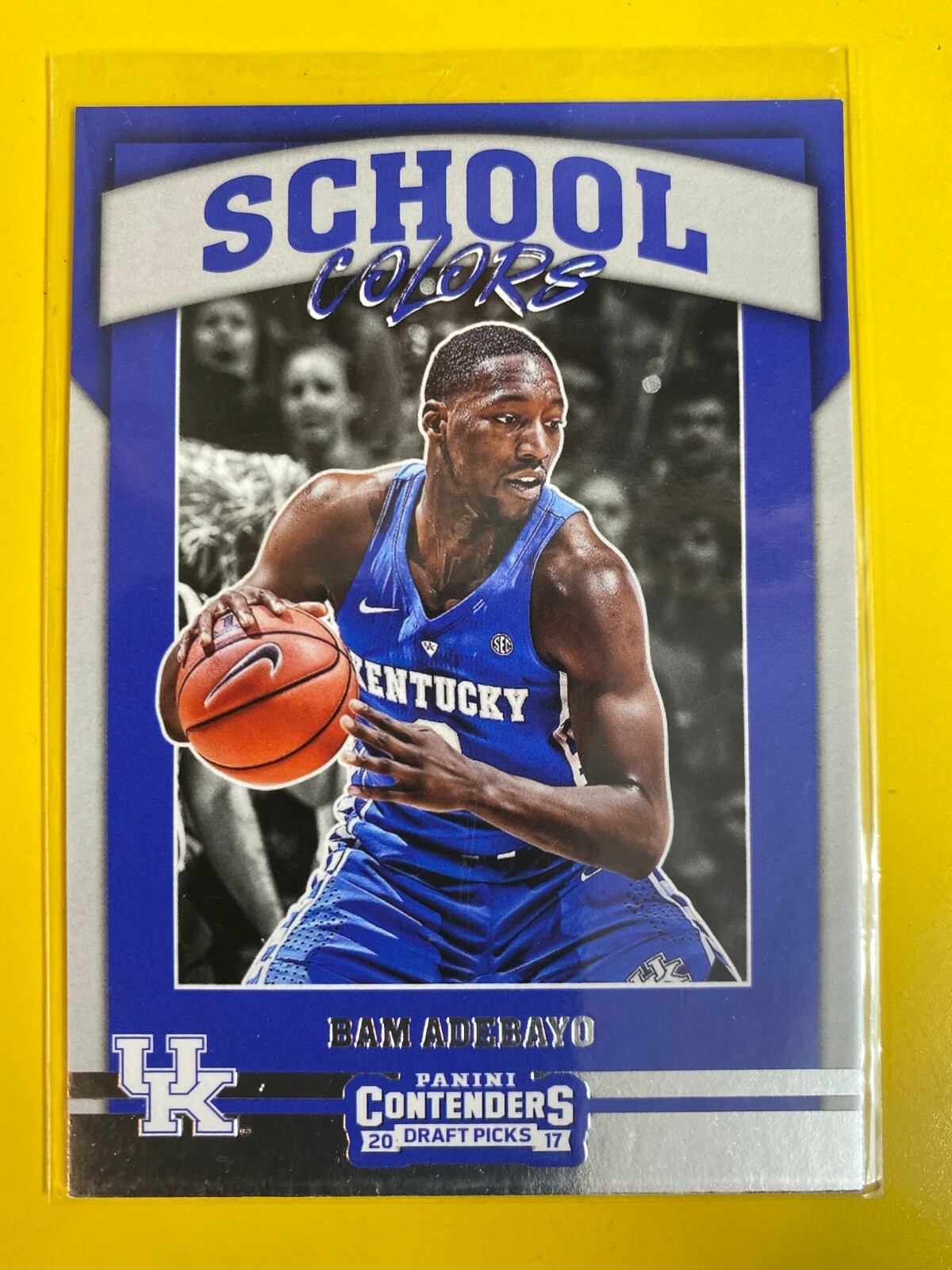 D49987 2017-18 Contenders Draft Picks School Colors #16 Bam Adebayo ROOKIE