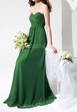 B2 by Jasmine B2078 Strapless Bridesmaid Prom Dress Gown Pure Jade Size 10