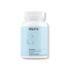 mars by GHC Natural Sea Moss Caps: Powered with Ashwagandha and Black Seed 60N 