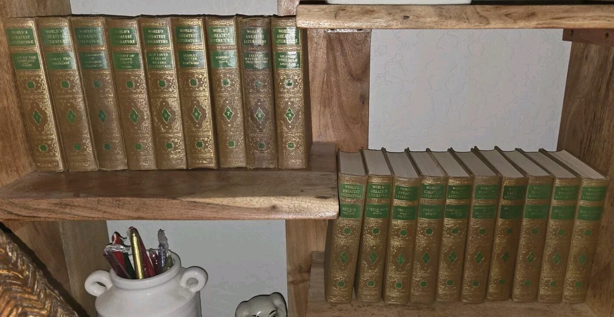 VINTAGE 1936 Book Set The World's Greatest Literature 19 Vol Set