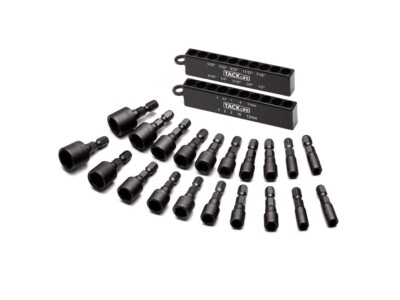 20tlg Mutterndreher Bits Set 1/4'' Sechskantschaft für Bohrer Schraubendreher 4-12mm