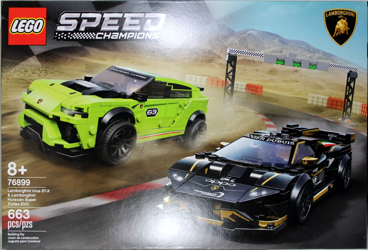 LEGO Speed Champions ~ LAMBORGHINI URUS ST-X & HURACAN SUPER TROFEO (Set  #76899)