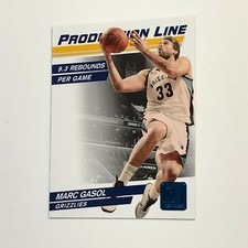 Marc Gasol Production Line #39 Donruss Panini 2010 Memphis Grizzlies Basketball 