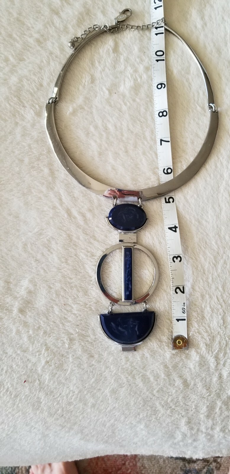 UNIQUE CHICOS LARGE MODERNIST STATEMENT NECKLACE … - image 10