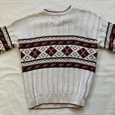 Van Heusen Cotton Sweater, Large