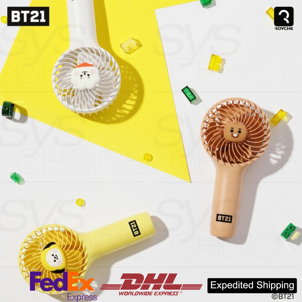 BTS BT21 Official Goods Fan Air Cooler Mini Operated Handheld Baby Ver +  Express | eBay