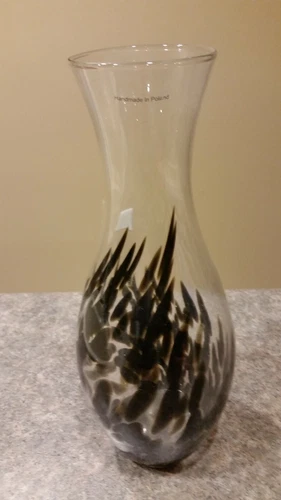 Black Moon Mist 15 inch Vase handmade in Poland  - Picture 1 of 2