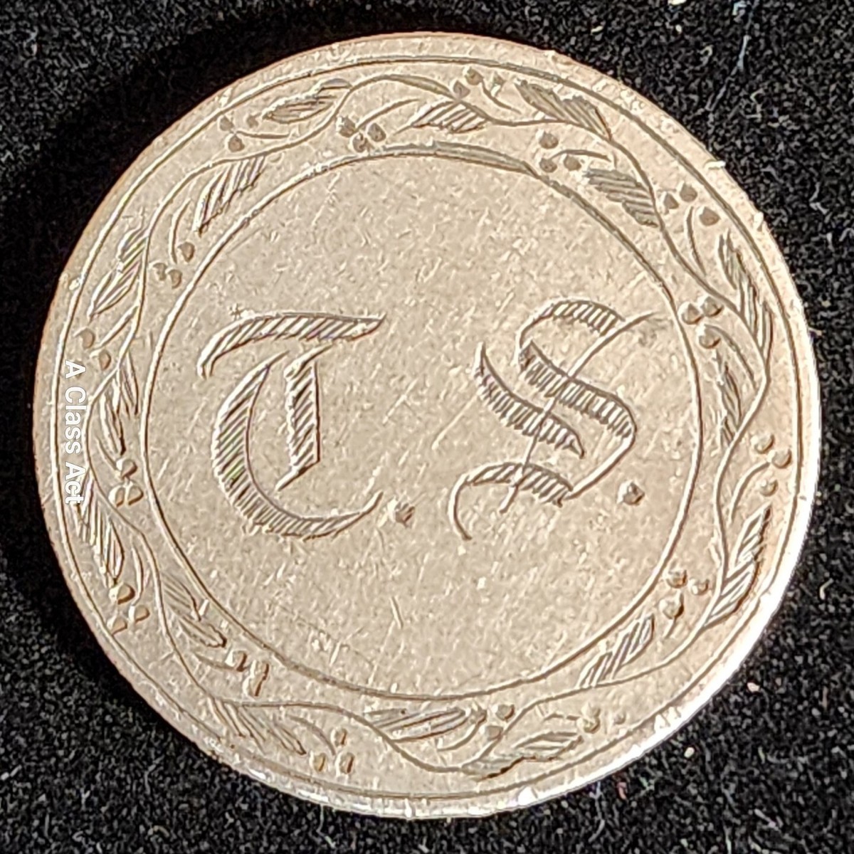 T S, 1854 Seated Liberty Silver Quarter Love Token. Our T7098 | eBay