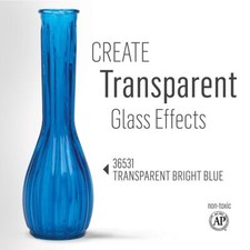 GLASS PAINT for Indoor and Outdoor use, Transparent, Opaque Iridescent Paint