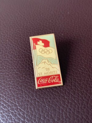 Pin's Coca-Cola Vintage – Jeux Olympiques D'hiver 1948 St Moritz, état Neuf
