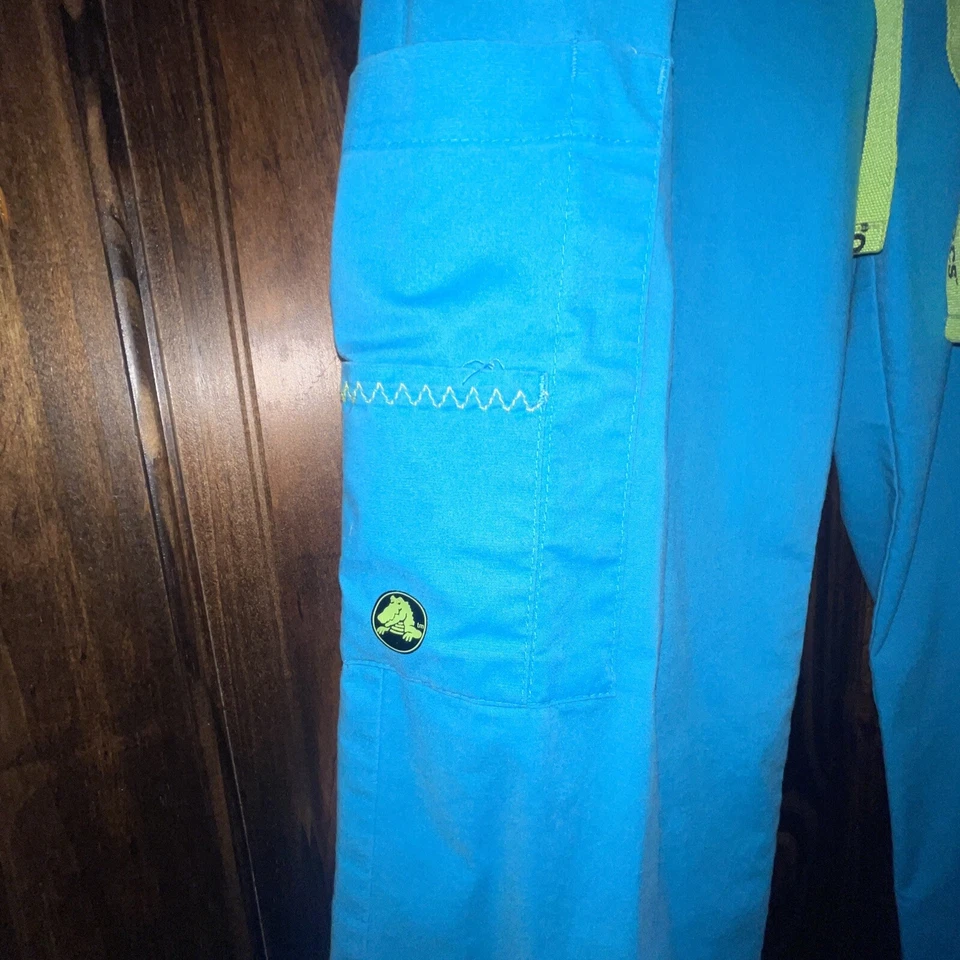 Pantalones Médicos de Carga Crocs para Mujer Talla S Azul Turquesa Foto 3 de 4