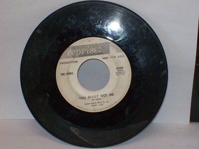 THE KINKS -- You Really Got Me (WHITE LABEL PROMO 45 / REPRISE 0306) MEGA RARE