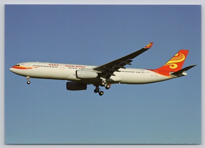 Postcard Hainan Airlines A330-343X F-WWYJ Toulouse 2010