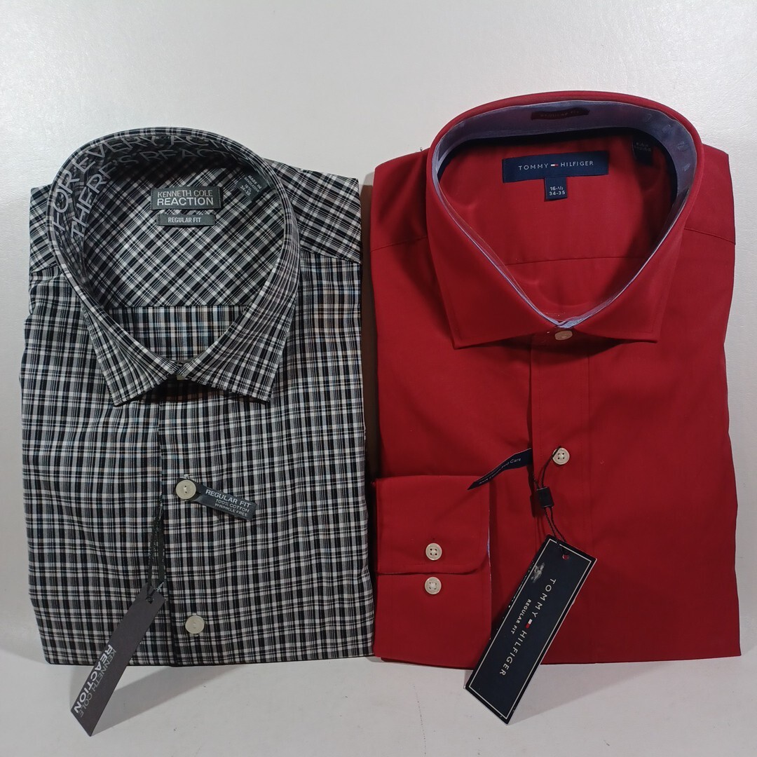 Tommy Hilfiger & Kenneth Cole Dress shirts Men 16 1/2 Long Sleeve Button up | eBay Tommy Hilfiger & Kenneth Cole Dress shirts Men 16 1/2 Long Sleeve Button up | eBay