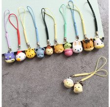 lot animal cute Jingle Bells DIY Crafts Cartoon Lanyard Accessories key Chain